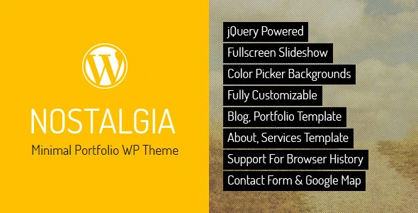 Nostalgia – Portfolio WordPress Theme